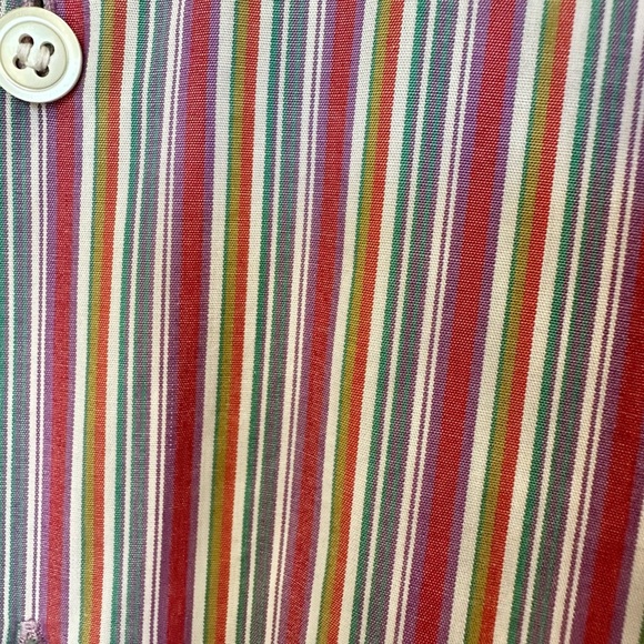Zara Men's Striped Button Down Shirt Sz 16 - Picture 11 of 12